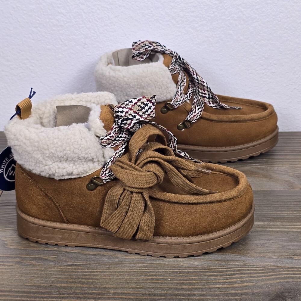 White Mountain - Women's Soze 6- Icebox Faux Fur Moc Toe Bootie New!